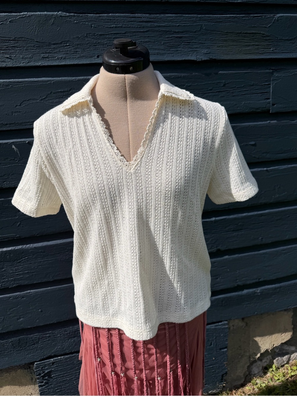 Madewell Knit Short-Sleeve Polo Top